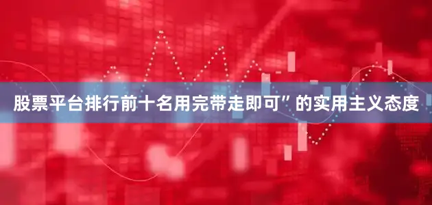 股票平台排行前十名用完带走即可”的实用主义态度